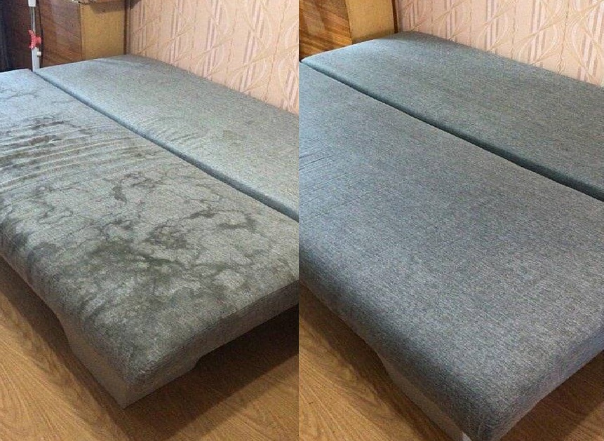 Результаты химчистки нескольких диванов Результаты химчистки нескольких диванов